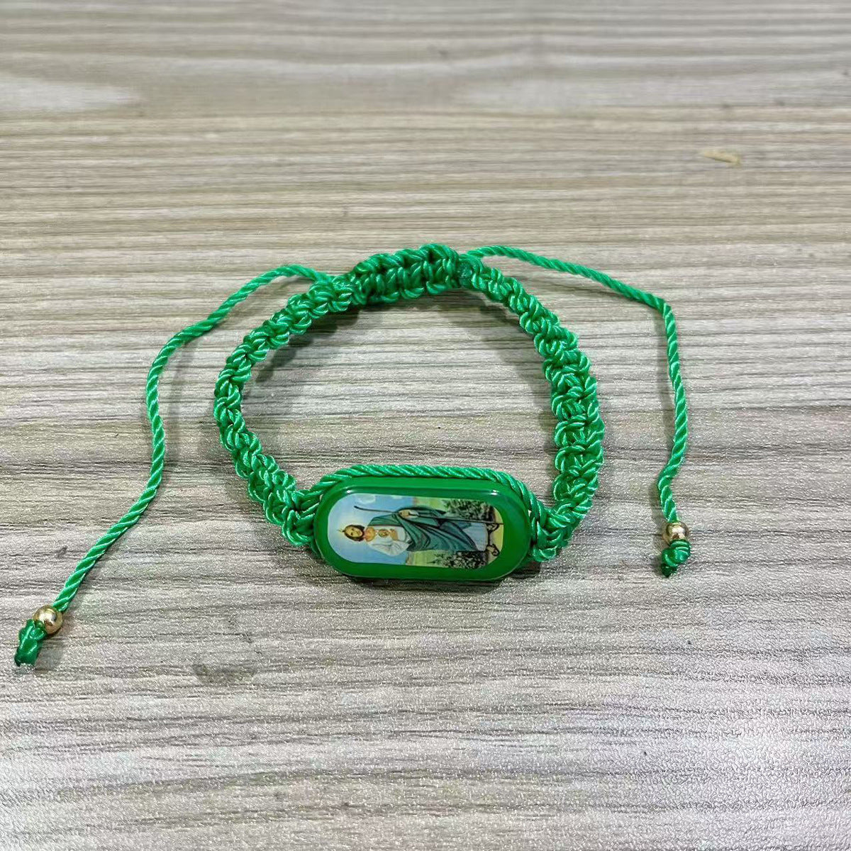 Wholesale Red Madonna Fortune Theme Hand Knitted Wood Bead Bracelet Fashion Jewelry Accessory For Casual Daily Wear Or Boutique Resale