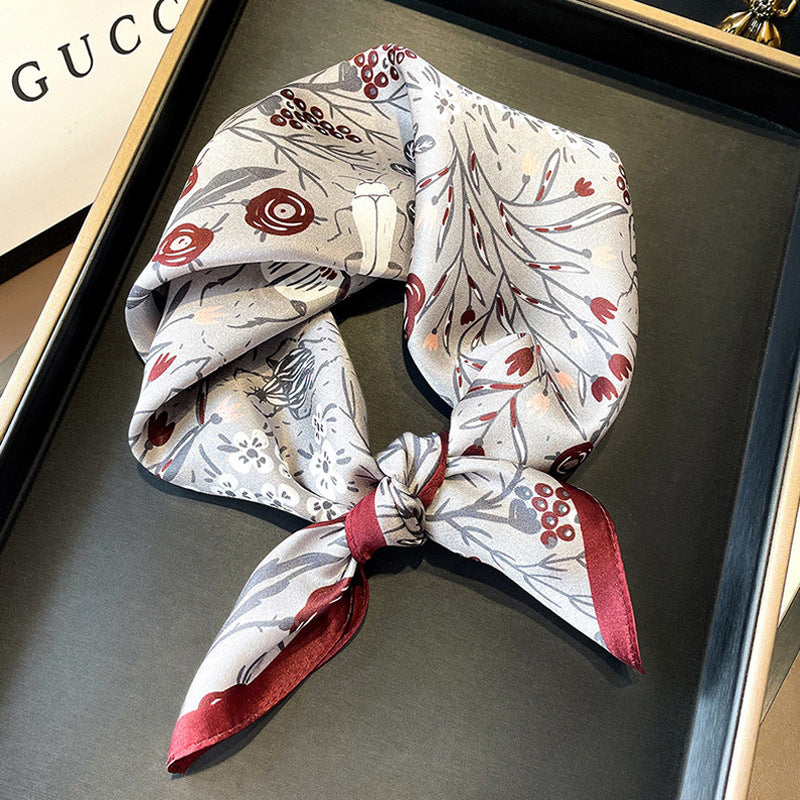 Wholesale  Silk f Women' s Autumn f f All-match Hair Band Fashion Small Square f