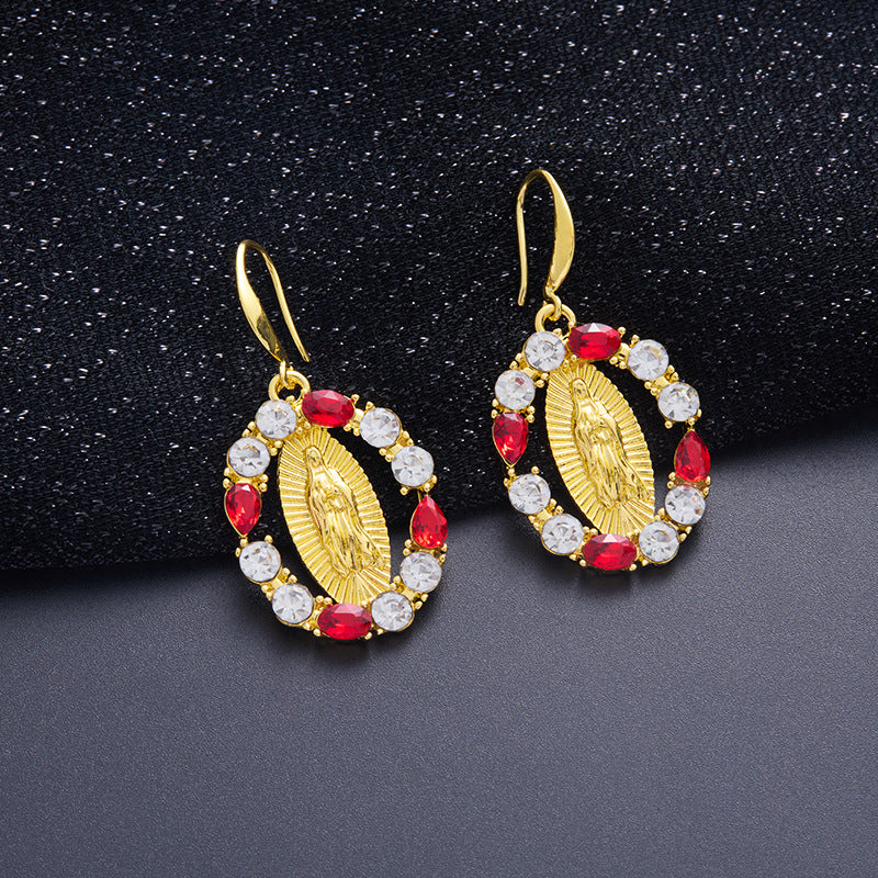 Wholesale Vintage Pendant Earrings Women's Jewelry suit