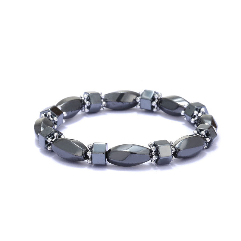 Wholesale black stone magnet bracelet