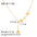 Wholesale Light Luxury Fan-shaped Skirt Necklace  Stainless Steel Collarbone Chain