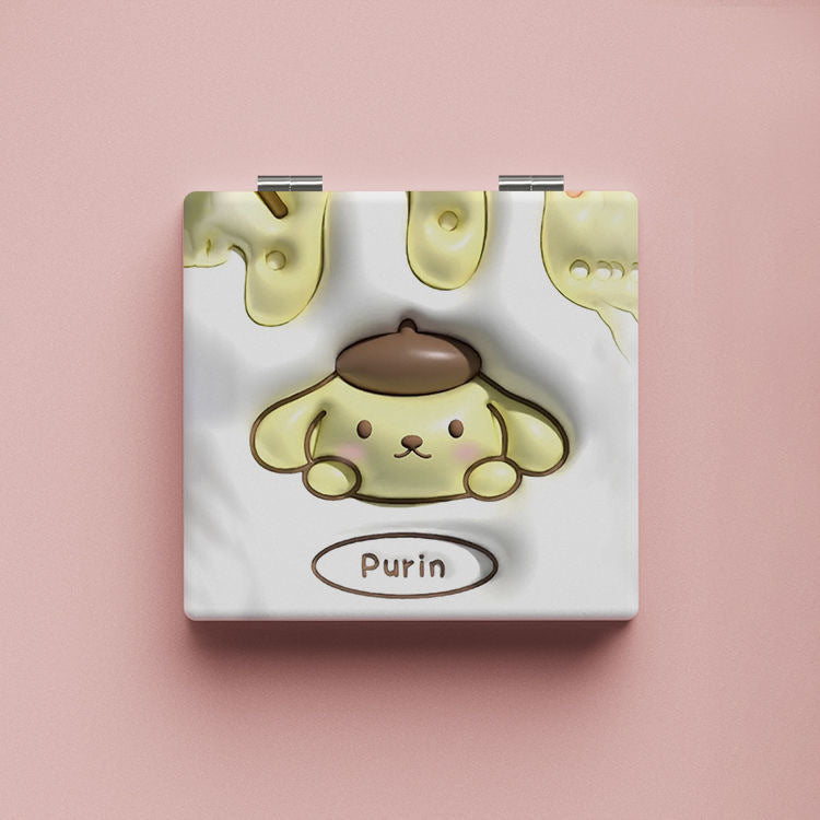 Wholesale Cartoon Cute Makeup Mirror Portable Folding Mirror ACCVIP-MR-Haic002