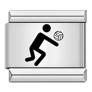 Wholesale Italian Charm Bracelet 9mm DIY Splicing Removable Sports Stainless Steel Composable Bracelet