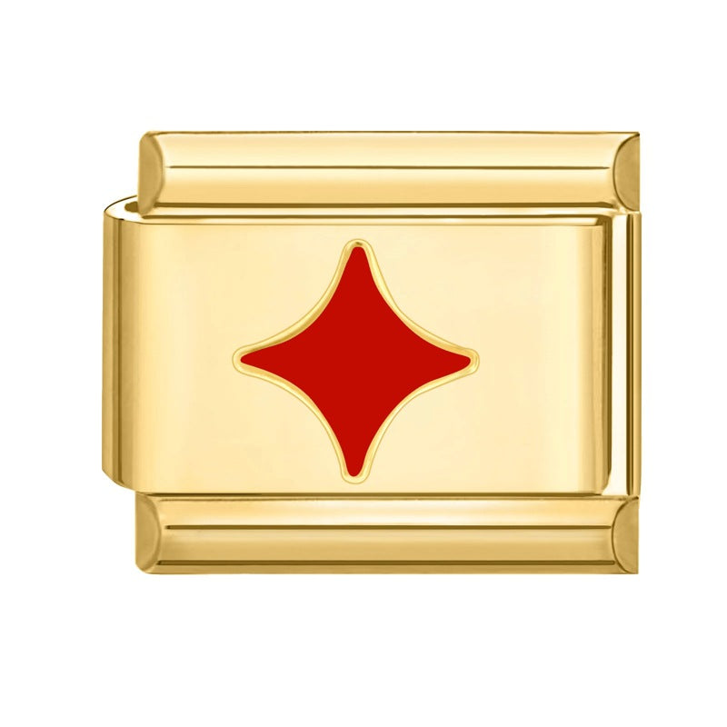 Wholesale Italian Charm Bracelet 9mm DIY Splicing Gold Creative Pattern Stainless Steel Composable Bracelet