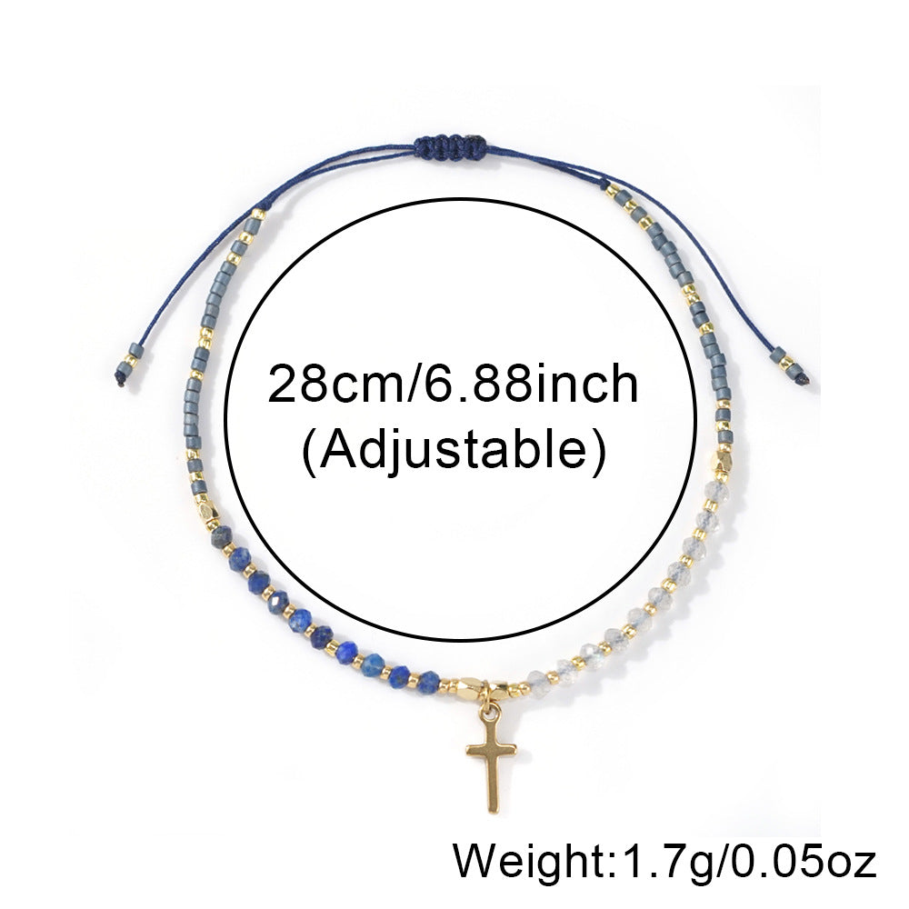 Bracelet en gros en titane en acier en acier bohème