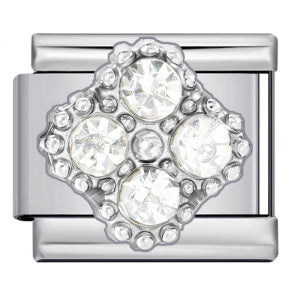 Wholesale 9mm Italian Charm Starter Bracelets DIY Four Leaf Clover Stainless Steel Composable Bracelet