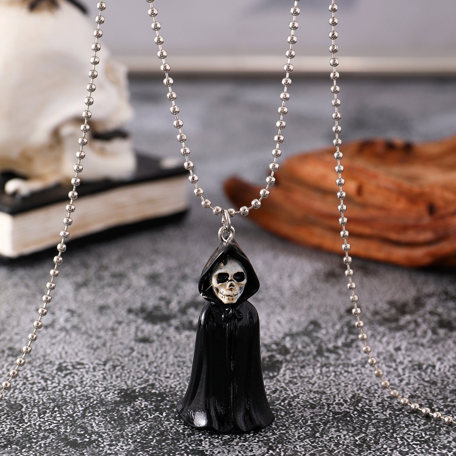 Wholesale Cartoon Ghost Pumpkin Pendant Necklace Resin  Jewelry Accessory Gift