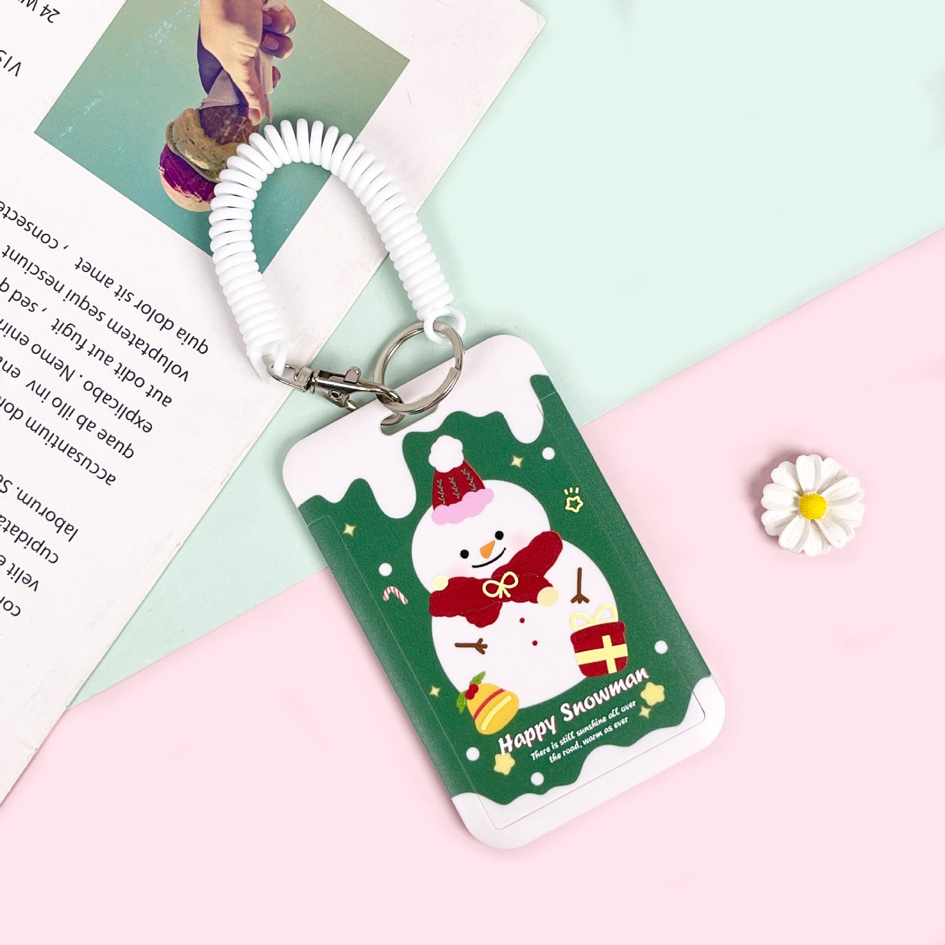 Wholesale Cute Christmas Card Set Lanyard Keychain ACC-KC-BG001