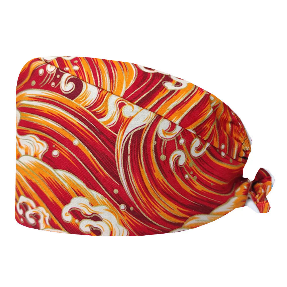 Wholesale Cute cartoon cotton red series nurse hat