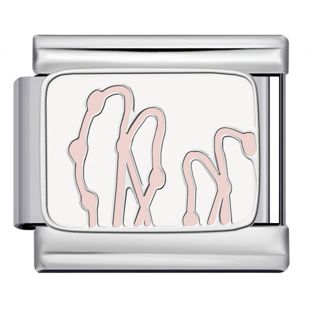 Wholesale 5pcs Italian Charm Bracelet 9mm DIY Splicing Cute Creative Stainless Steel Composable Bracelet