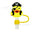 Wholesale  10pcs 10mm Little Yellow Duck Cartoon Cute Duck PVC Soft Straw Tube Cap