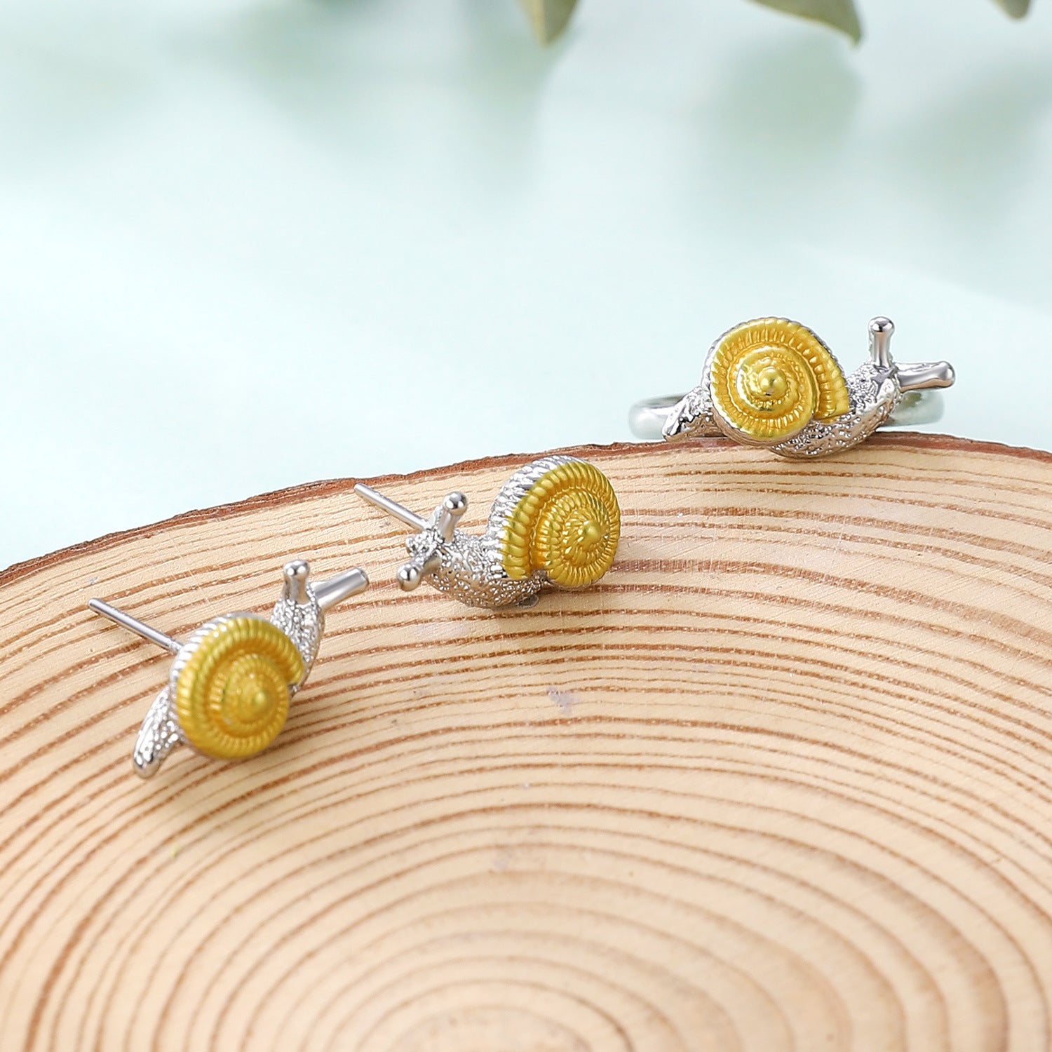 Wholesale alloy snail earrings ring