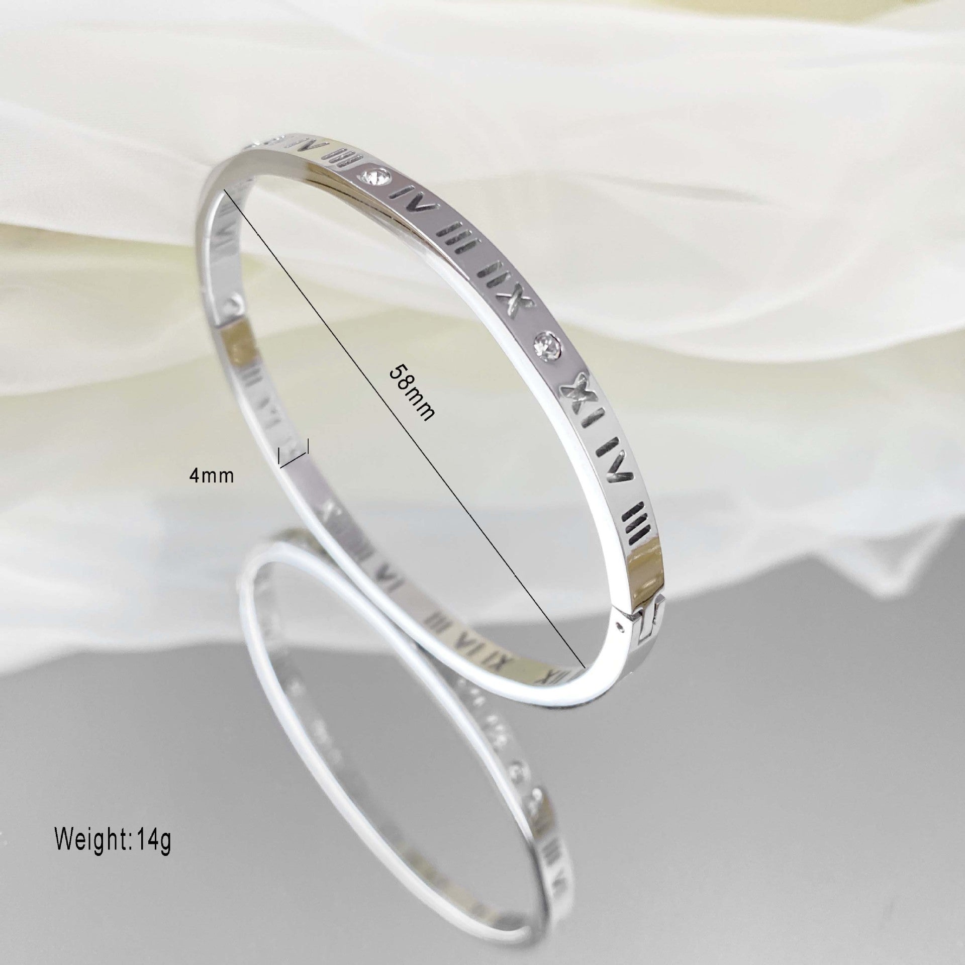 Wholesale Gypsophila Titanium Steel  Simple Bracelet ACC-BT-YuXun010
