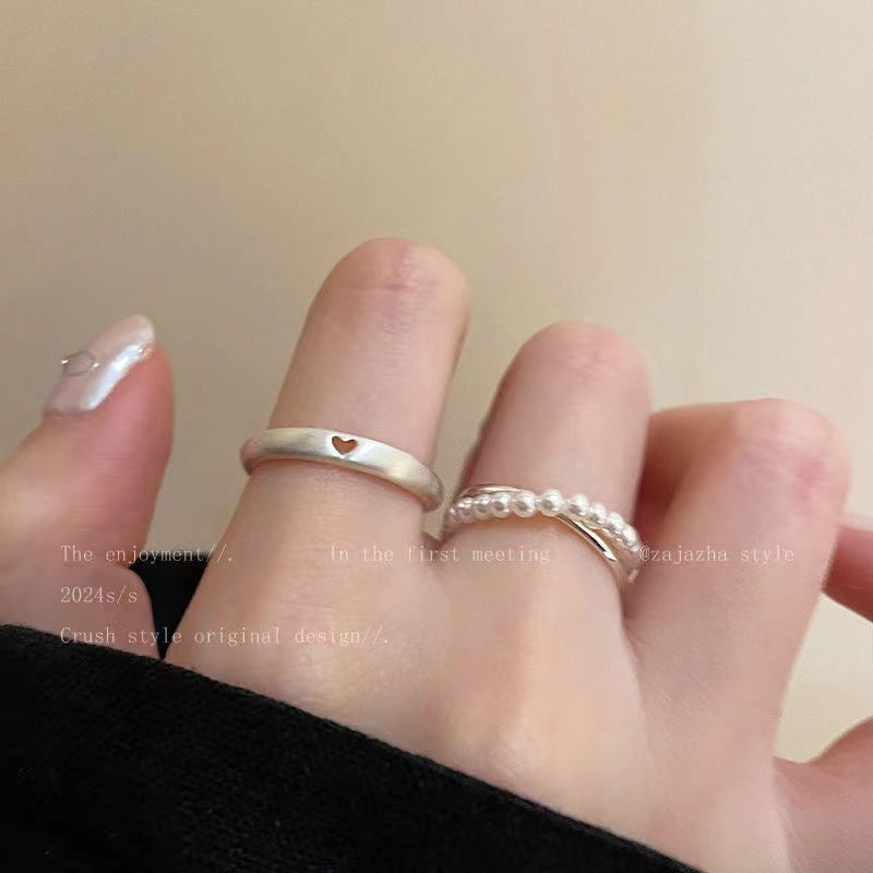 Wholesale silver Love Silk Rings Open Ring