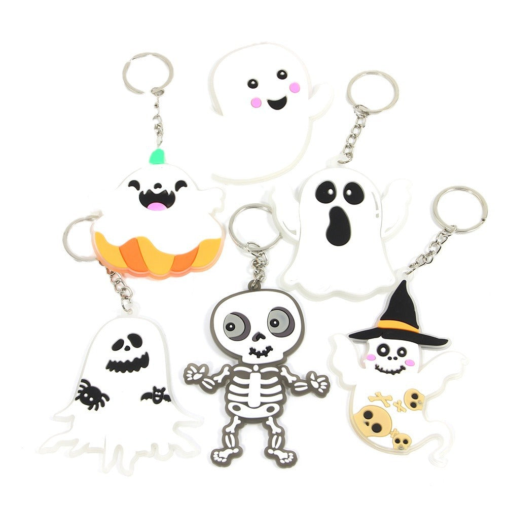 Wholesale Halloween Soft Glue Bat Ghost Keychains ACC-KC-Shengh001