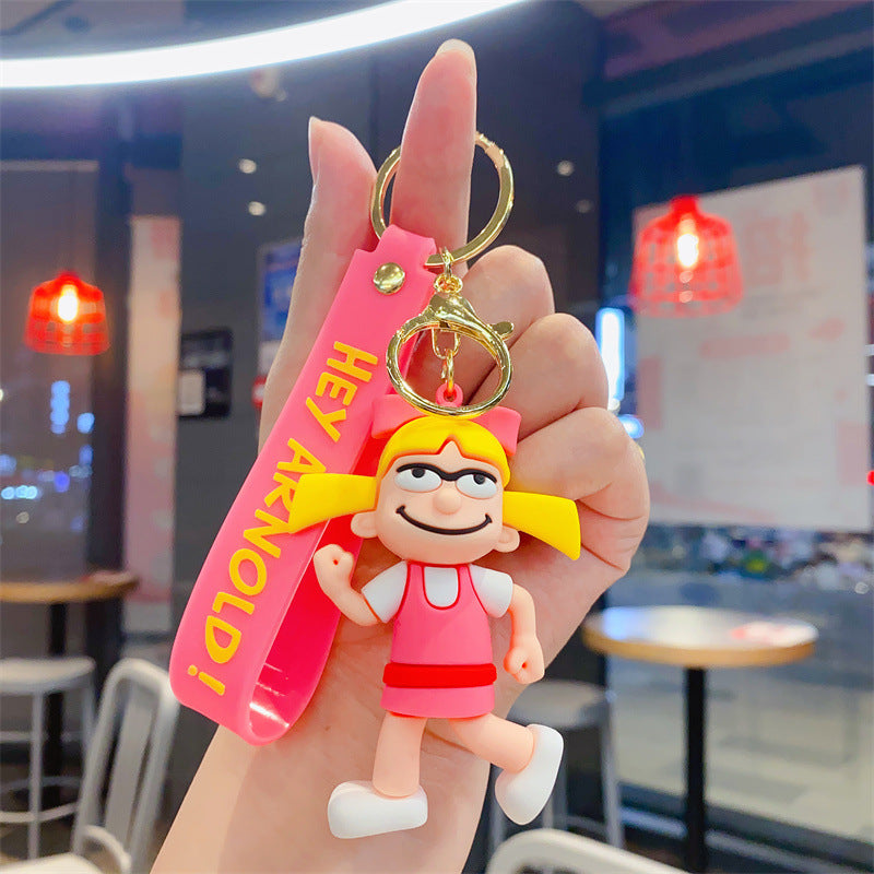 Wholesale Cute cartoon silicone keychain