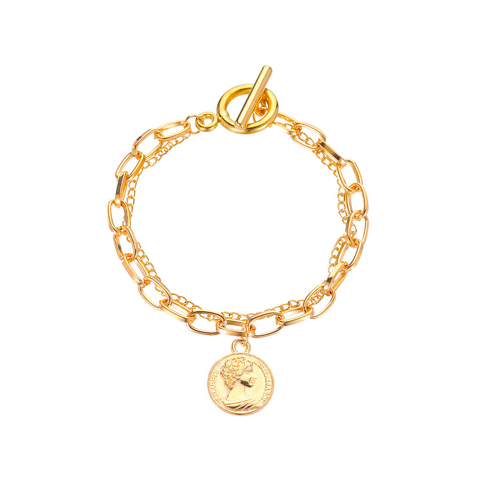 Wholesale OT Buckle Soft Clay Pearl Butterfly Love Bracelet ACC-BT-QW001