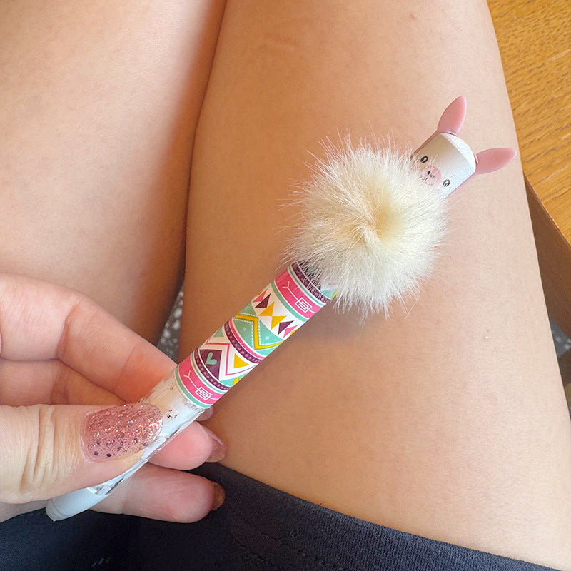 Wholesale Creative plush ball fashion ballpoint pen
