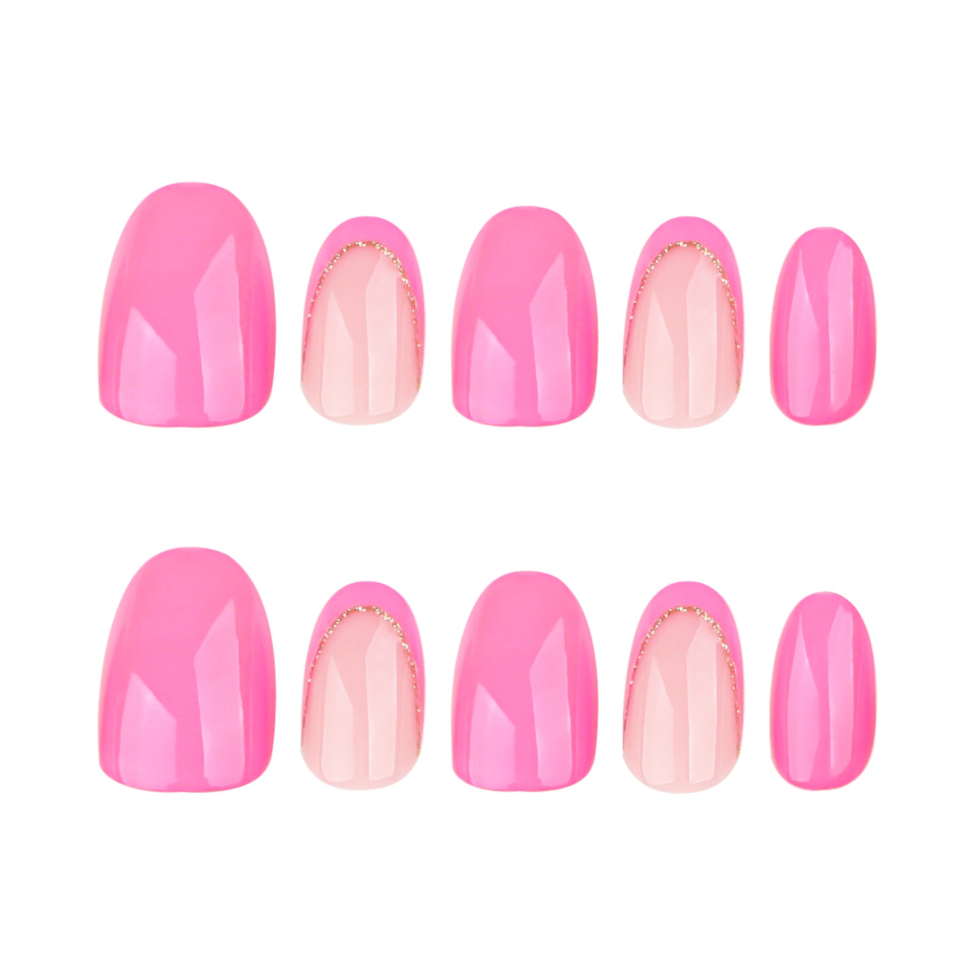 Wholesale 24 Pieces/box Rose Red Nails Kits Nail Stickers