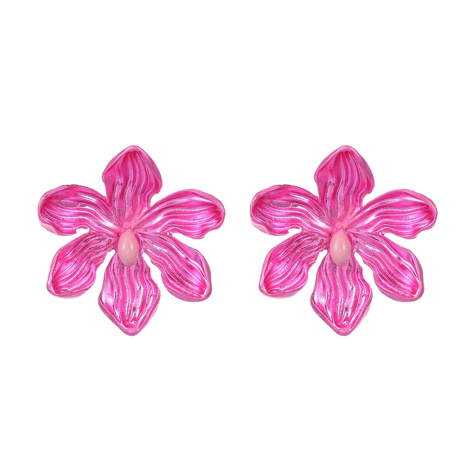 Wholesale Exaggerated Colorful Alloy Flower Earrings ACC-ES-MY019