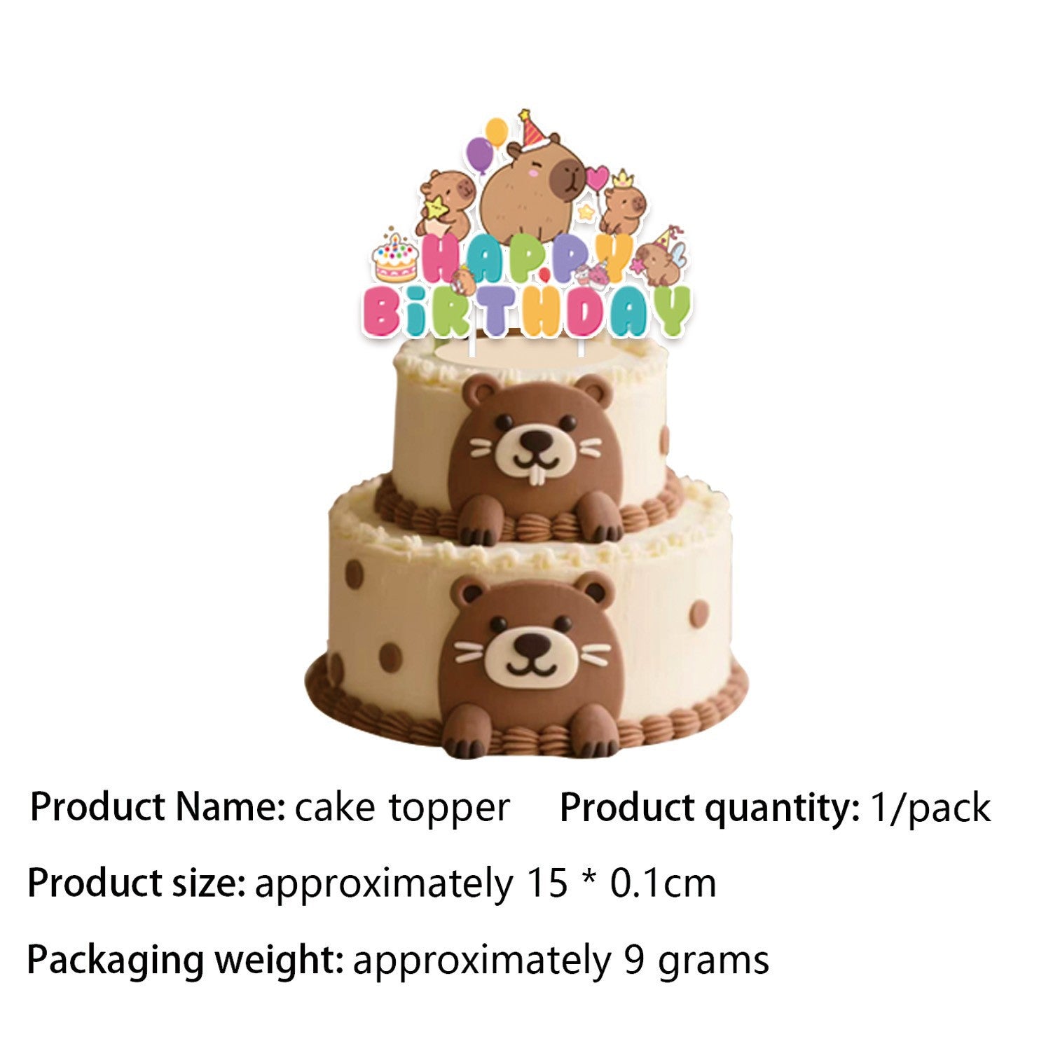Wholesale Capybara Capybara themed birthday party tableware decorations first birthday gift layout paper plate banner pennant