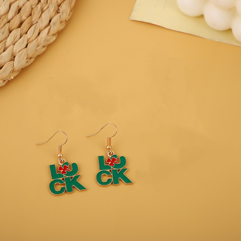Wholesale St. Patrick's Day Irish Alloy Earrings