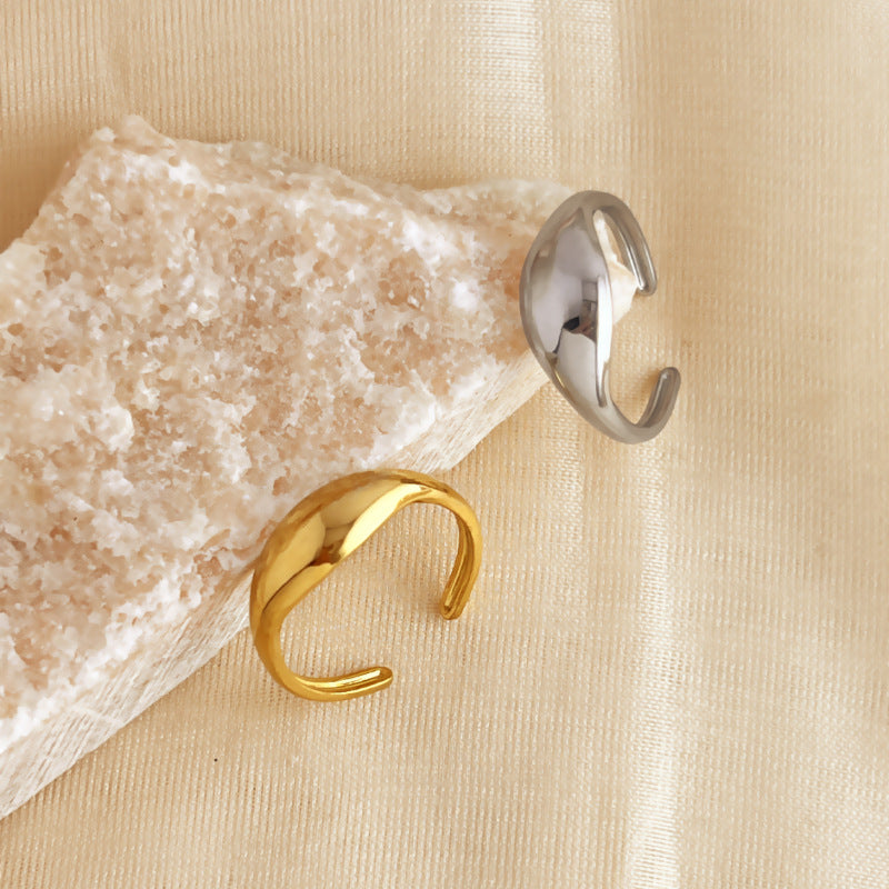 Wholesale Polished 18k Gold Stainless Steel Rings ACC-RS-YuSen005