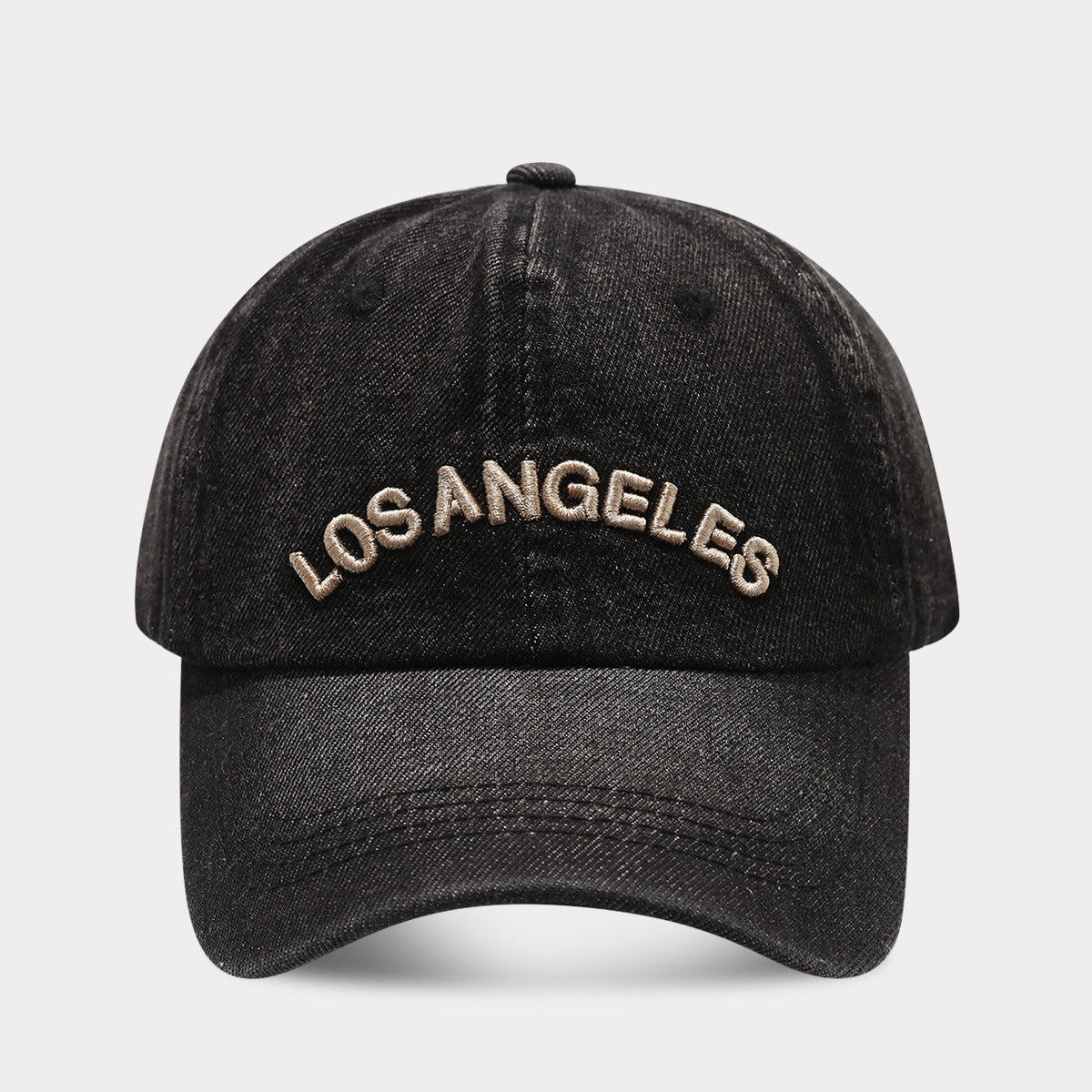 Wholesale  Retro Denim Blue Letter Baseball Cap