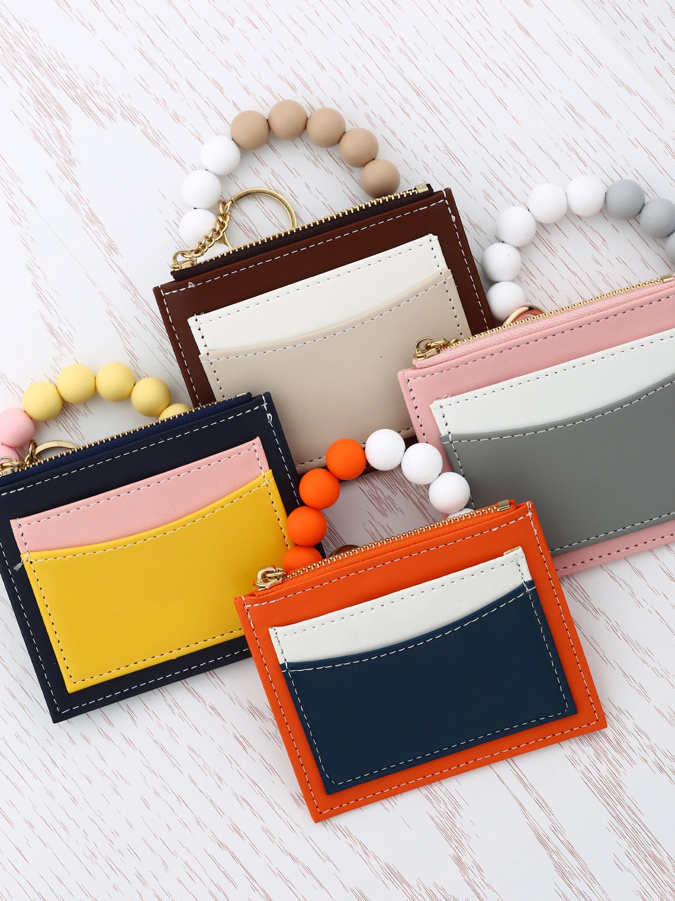 Wholesale 40PCS Bead BraceletWristlet Keychain