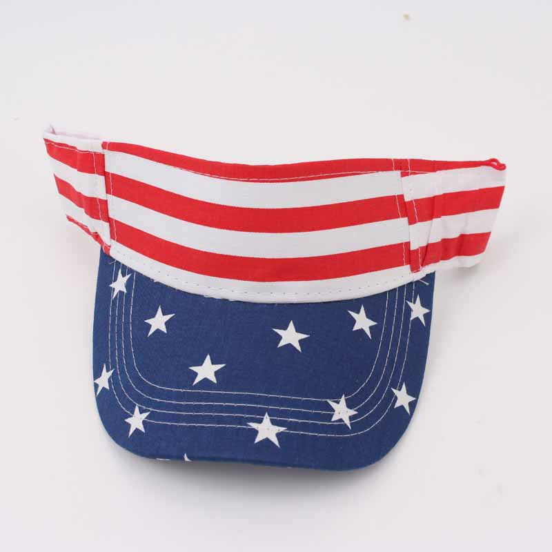 Wholesale American Independence Day Stars and Stripes Hollow Hat Sun Hat ACC-HT-YeTong001