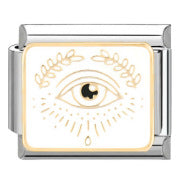 Wholesale Italian Charm Bracelet 9mm DIY Splicing Colorful Star Eyes Stainless Steel Composable Bracelet