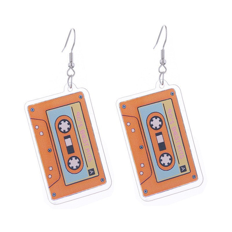 Wholesale Simple Fashion Acrylic Printed Earrings ACC-ES-CT032