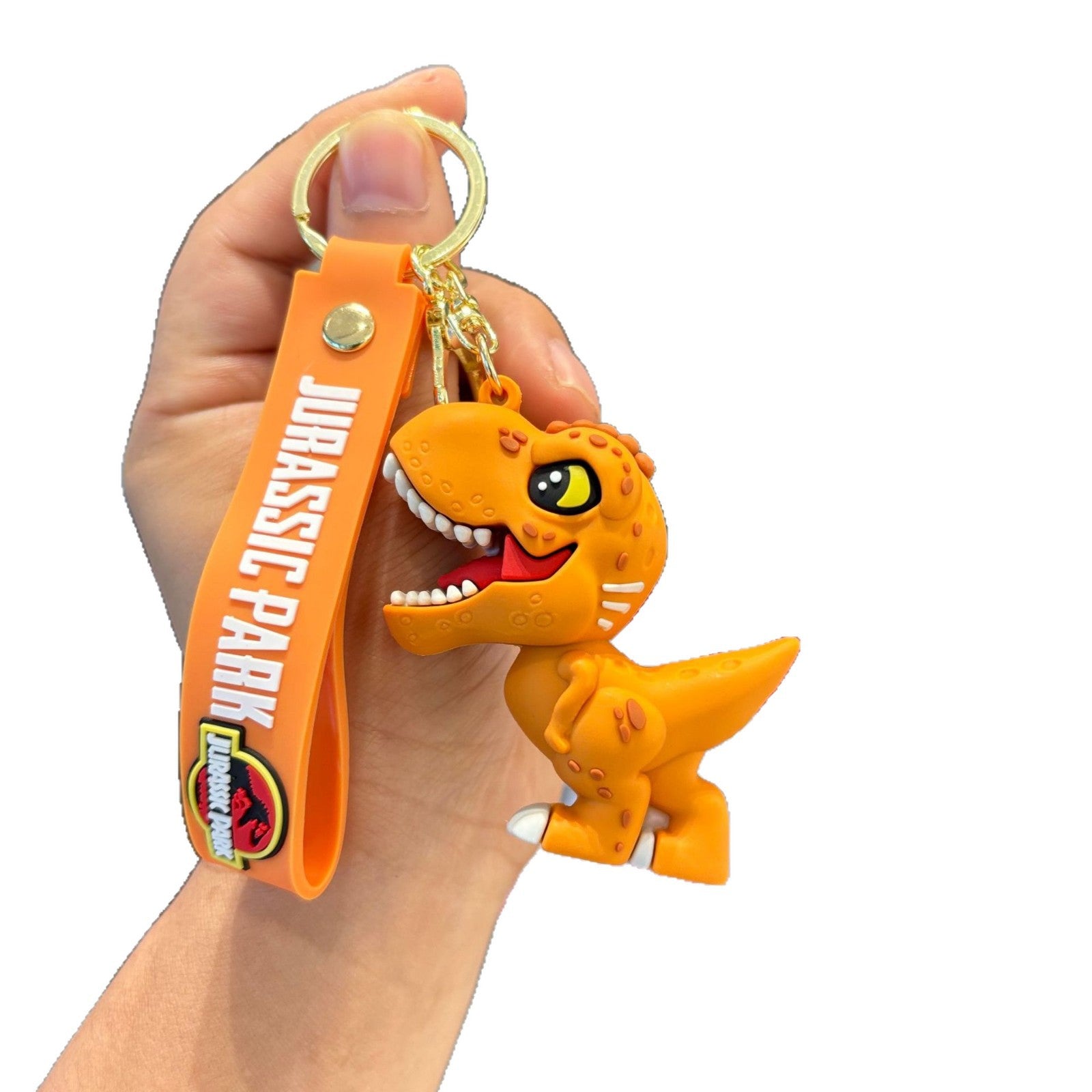 Wholesale Cartoon Dinosaur Keychain PVC Decorative Car Key Accessory Gift