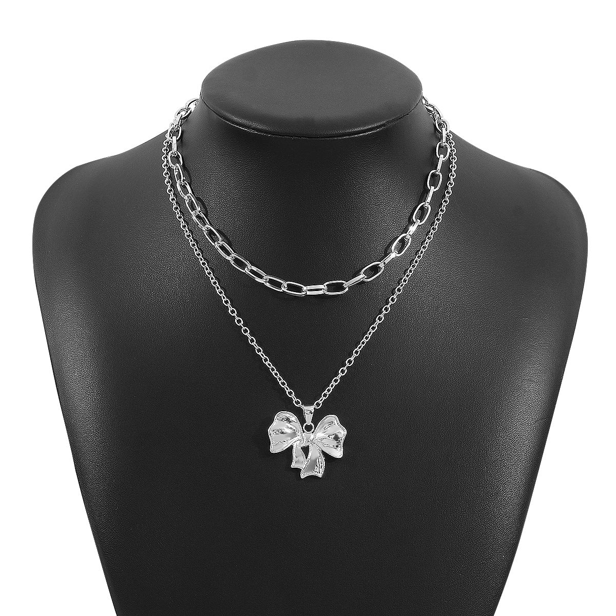 Wholesale Elegant High-end Ear Stud ins Blogger with Sweet Bow Rinlg Cavicle Chain