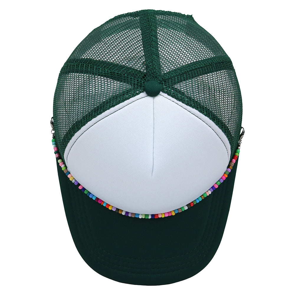 Wholesale Colorful Chain Trucker Cap Mesh Cap Baseball Cap ACC-HT-HaiPu019