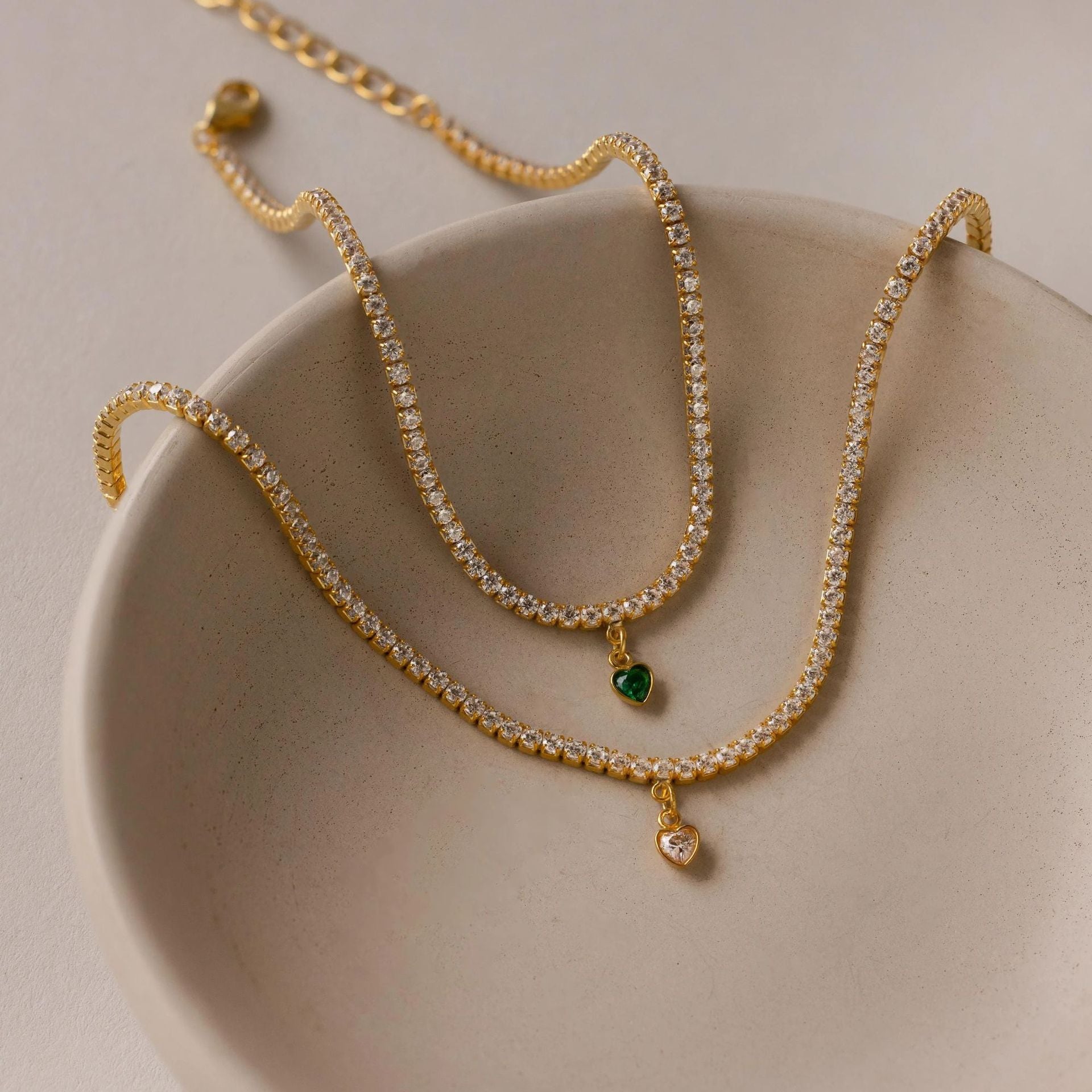 Wholesale Stainless Steel December Birthstone Tennis Colorful Zircon Chain Pendant Necklace