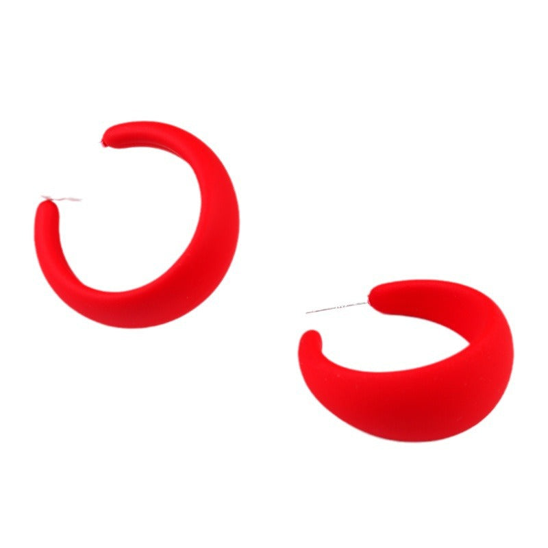 Wholesale  Colorful Candy Color Exaggerated Earrings