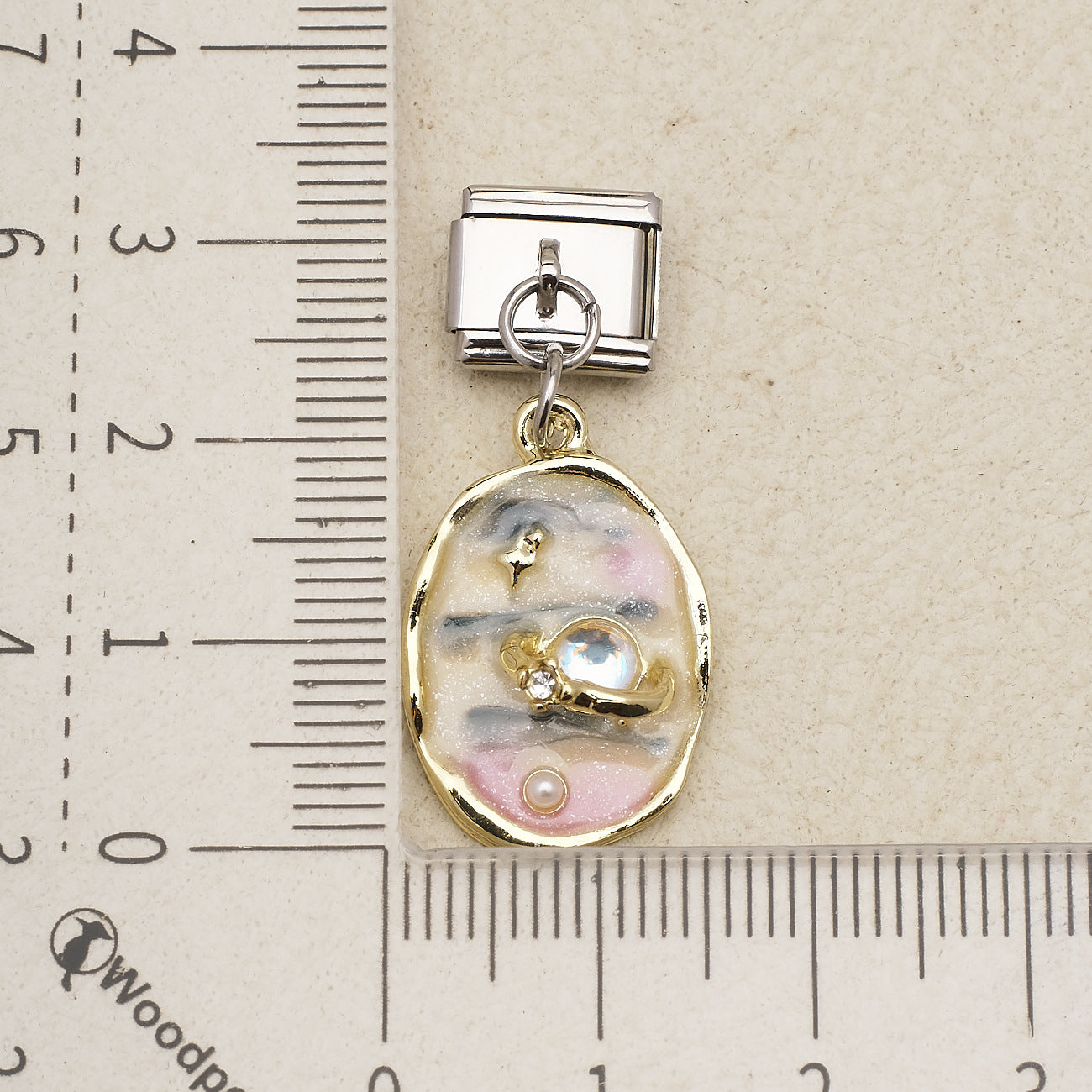 Wholesale Starry Sky Theme Detachable Modular Stainless Steel DIY Bracelet Pendant With Star Moon Planet Flower Charms Jewelry Accessory Gift