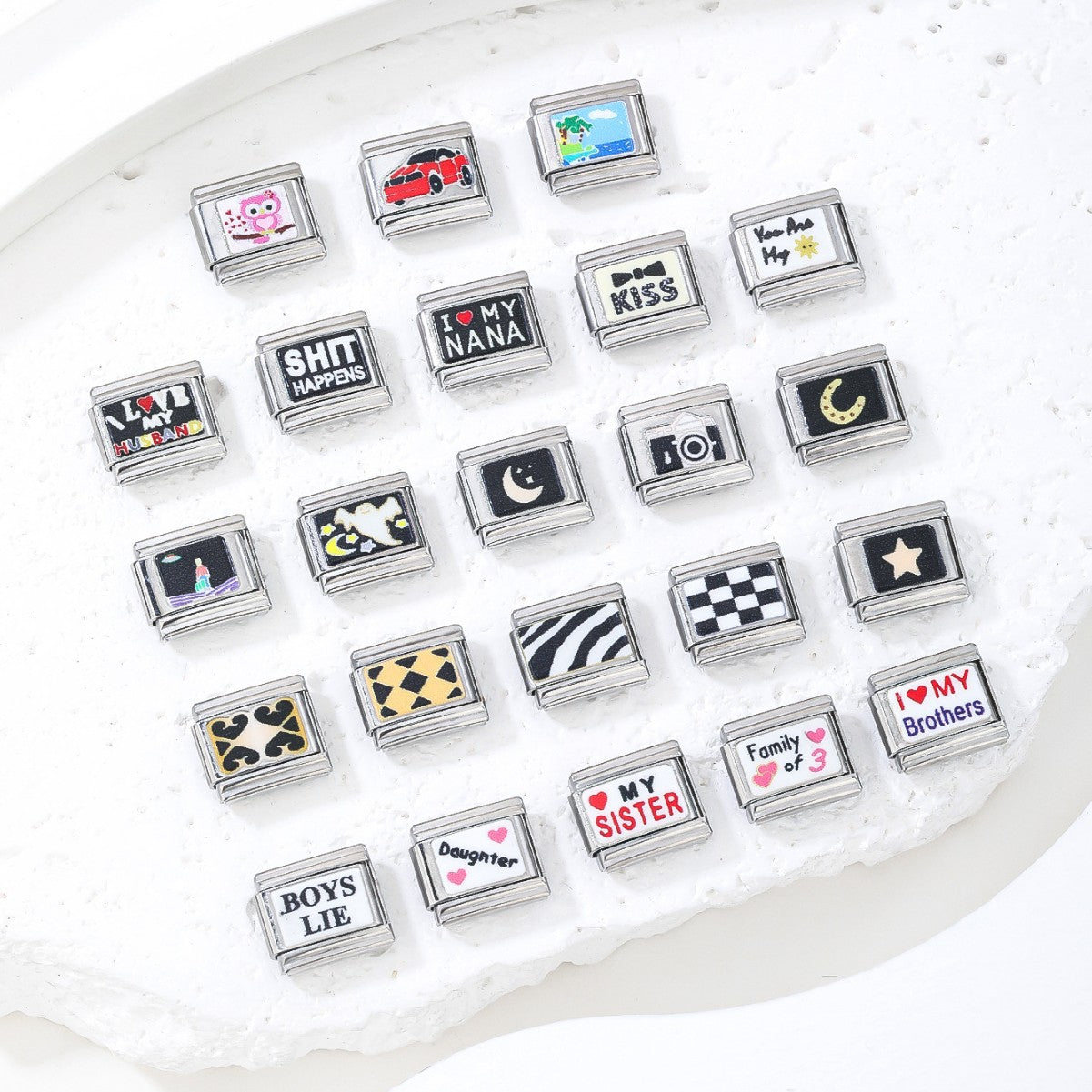 Bracelet de charme italien 10pcs 10 mm