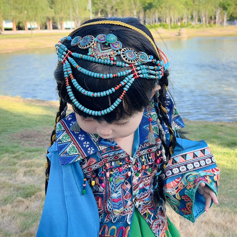 Wholesale Vintage Ethnic Style Forehead Chain Bohemian Necklaces ACC-NE-Gumi002