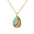 Wholesale 18K Real Gold Copper Zircon Easter Egg Necklace