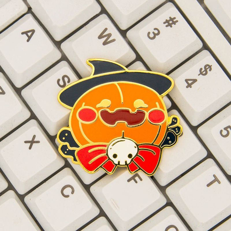 Wholesale  Halloween Pumpkin Skull Brooch