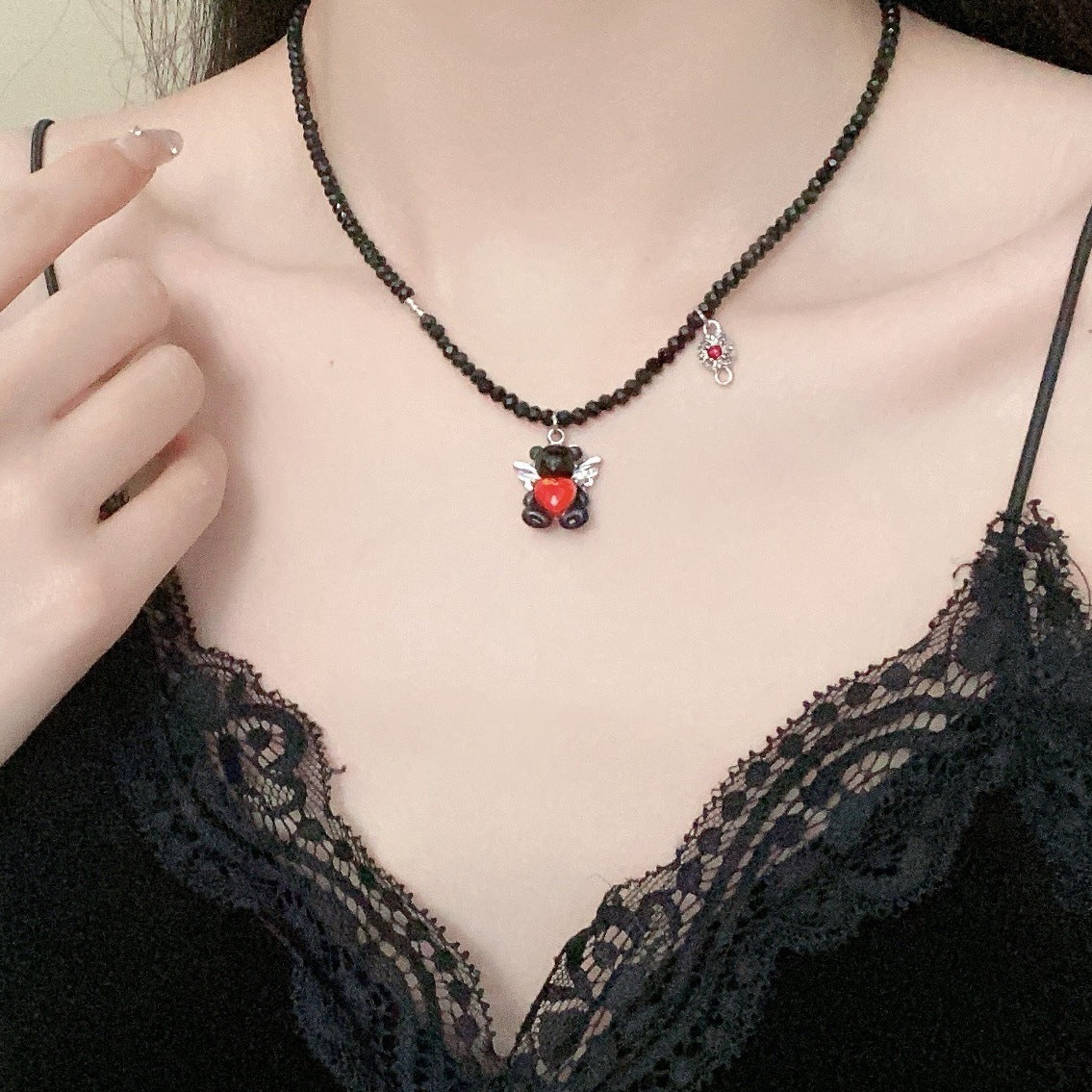 Wholesale Care Bear Double Layer Necklace