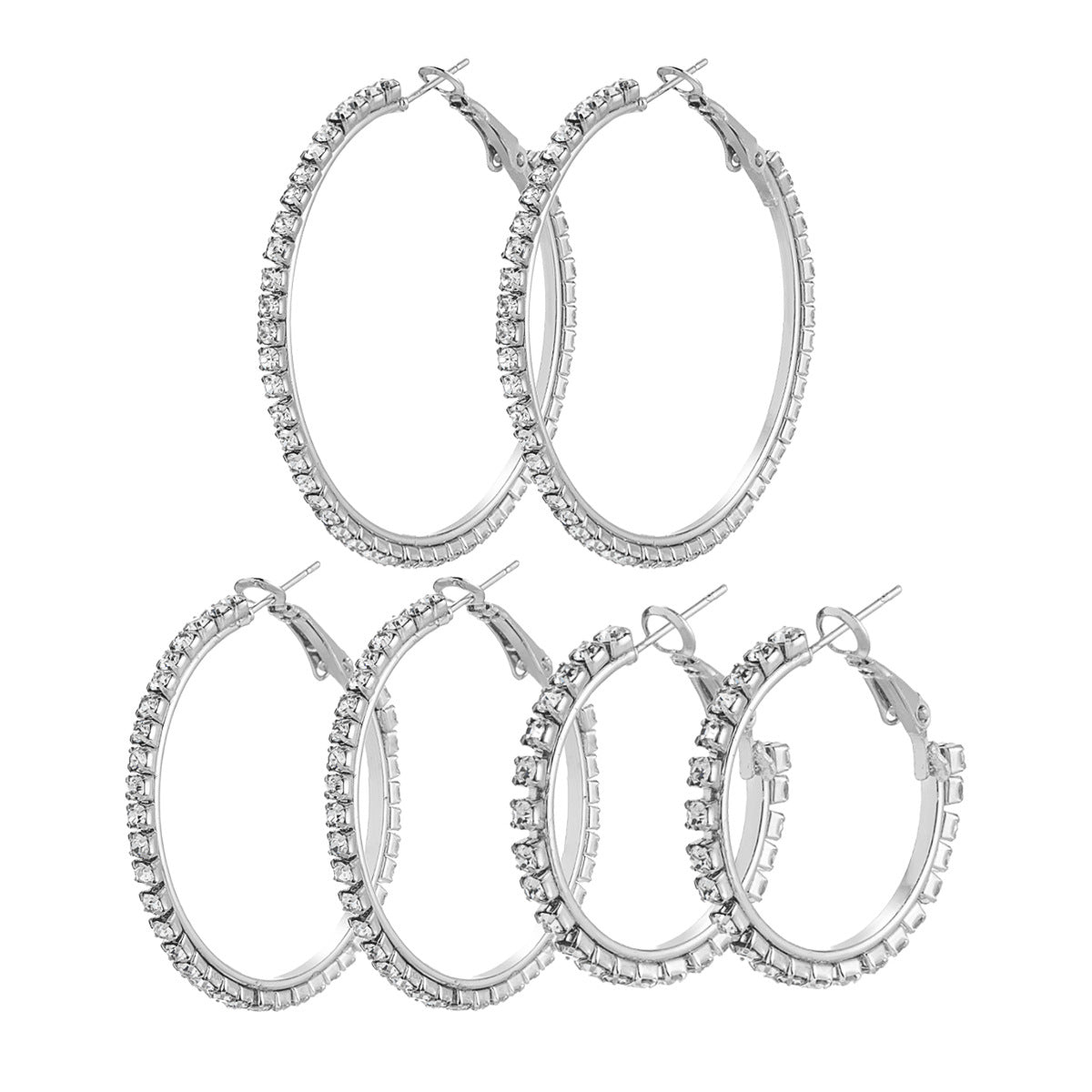 Wholesale  diamond alloy ring earrings