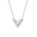 Wholesale  Luxury Design V-shaped Collarbone  18K Gold Titanium Steel Earrings Necklace