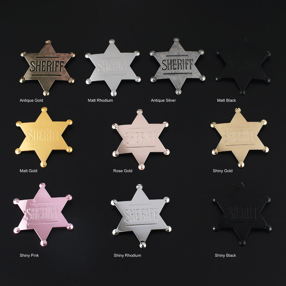 Wholesale  retro creative badge brooch  accessories brooch