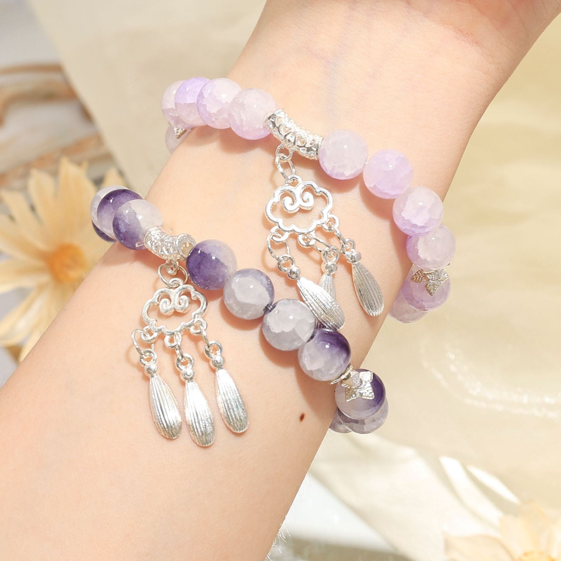 Wholesale  Tassel Gradient  Glaze Bracelet