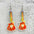 Boucles d'oreilles acryliques en gros couleur guitare pipa instrument boucles d'oreilles