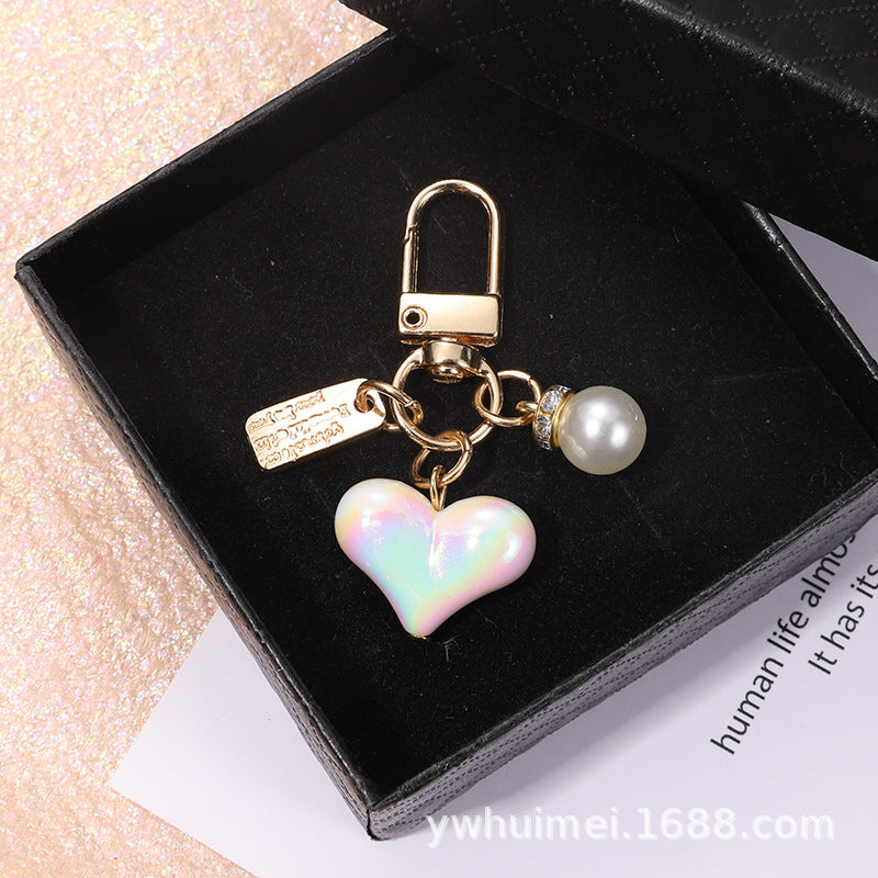 Wholesale Pearl Heart Keychain