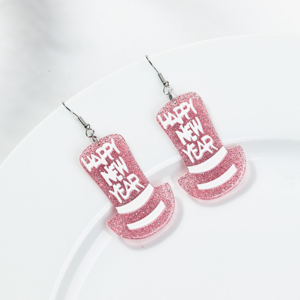 Wholesale Acrylic Alphabet Earrings - Party Fashion Accessory for Boutique Resale or Gift